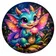 Colorful cartoon dog avatar with expressive eyes and playful demeanor, suitable for user profile.